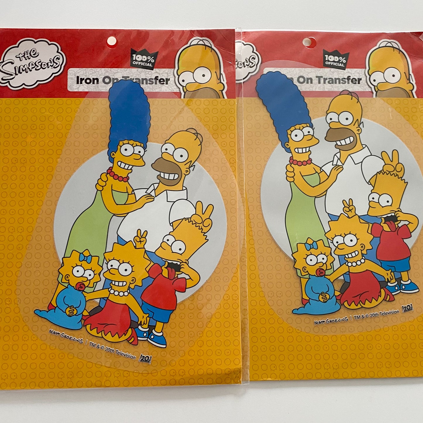 The Simpsons Iron On Transfers (NEW)