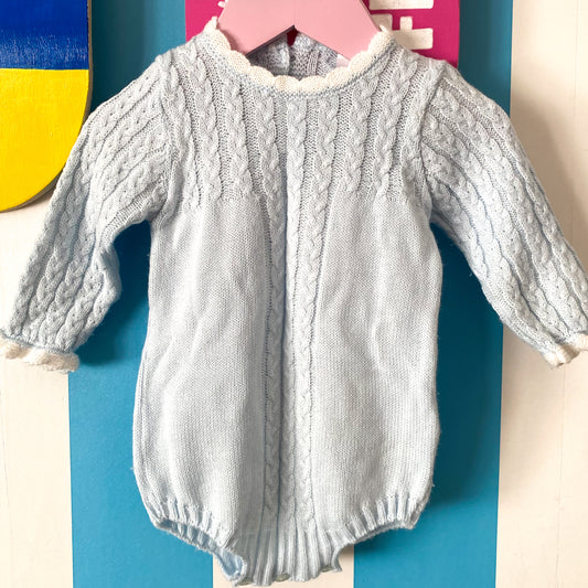 Vintage Knit Romper - Size 6-12M