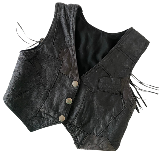 Leather Vest - Size 1-3Y