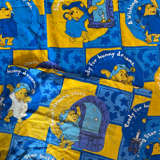 Vintage Winnie The Pooh Single Duvet & Pillowcase