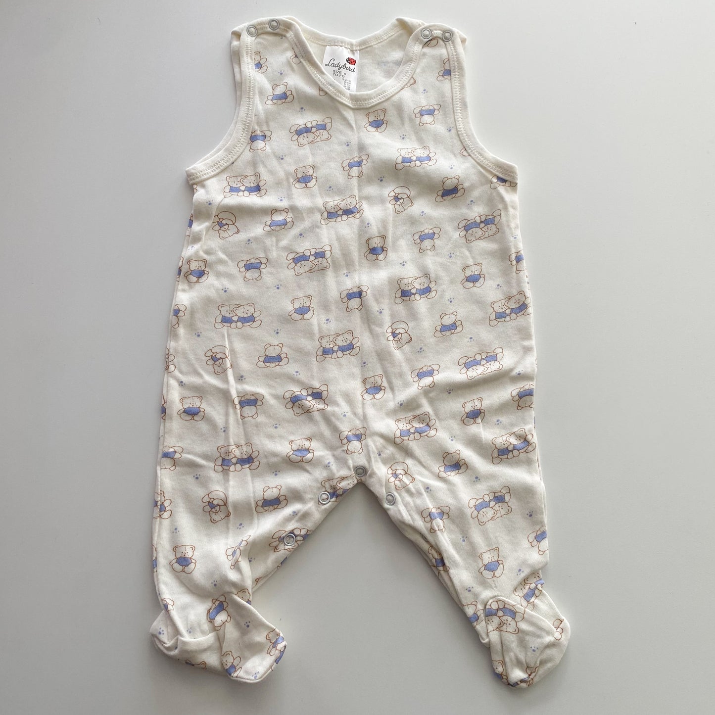 Vintage Teeny Weeny Footed Romper - Size 12M