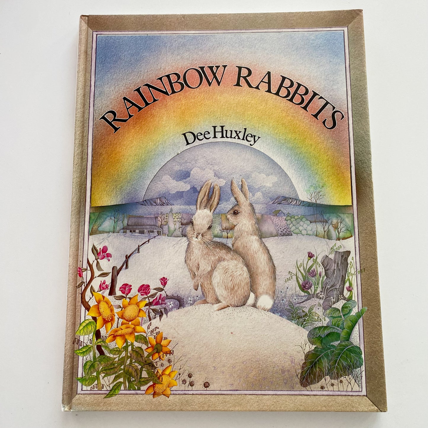 Vintage Rainbow Rabbits Book