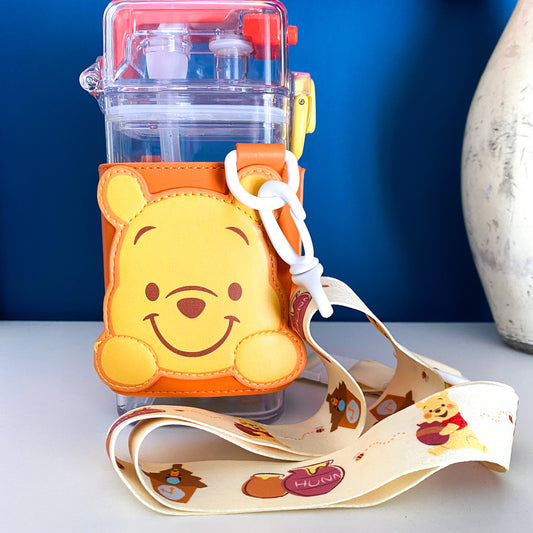 Disneyland Hong Kong Winnie The Pooh Lanyard Drink Bottle