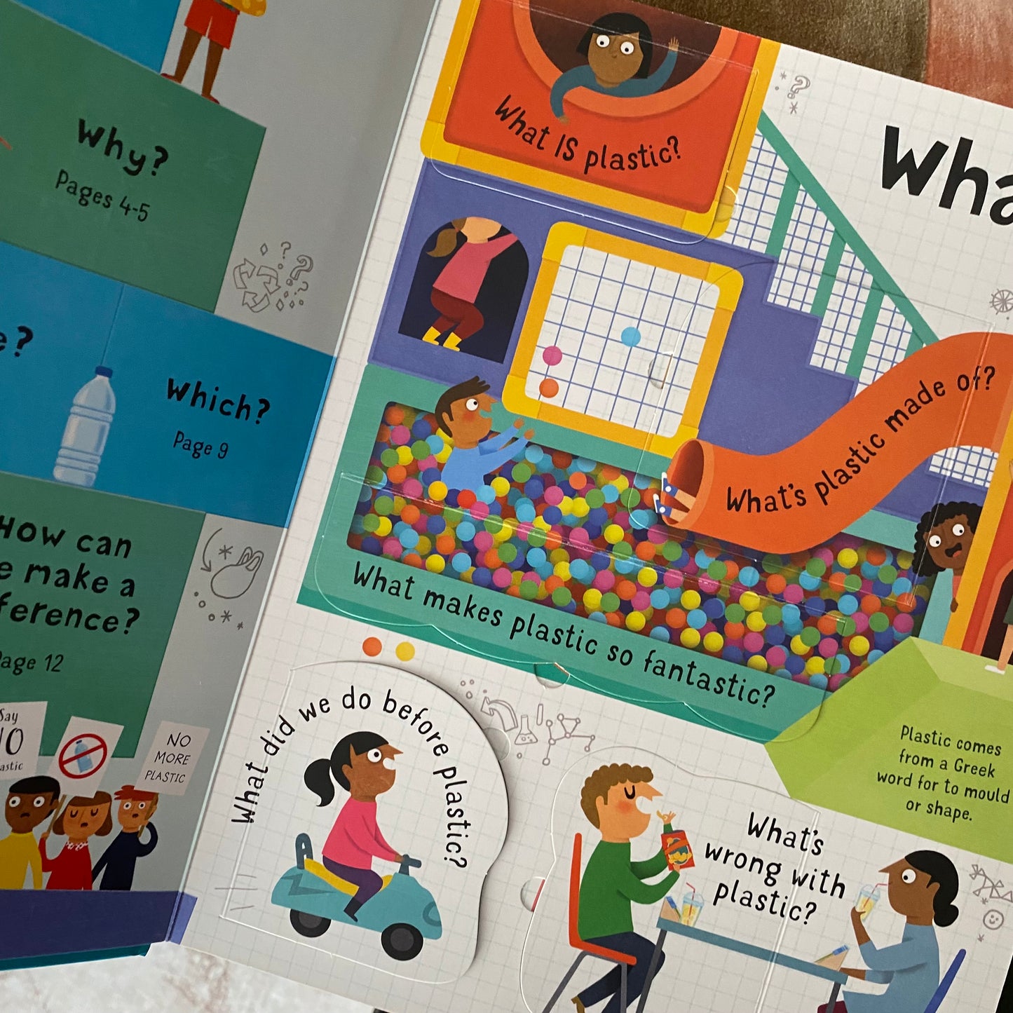 Usborne Lift The Flap Questions & Answers About Plastic Book