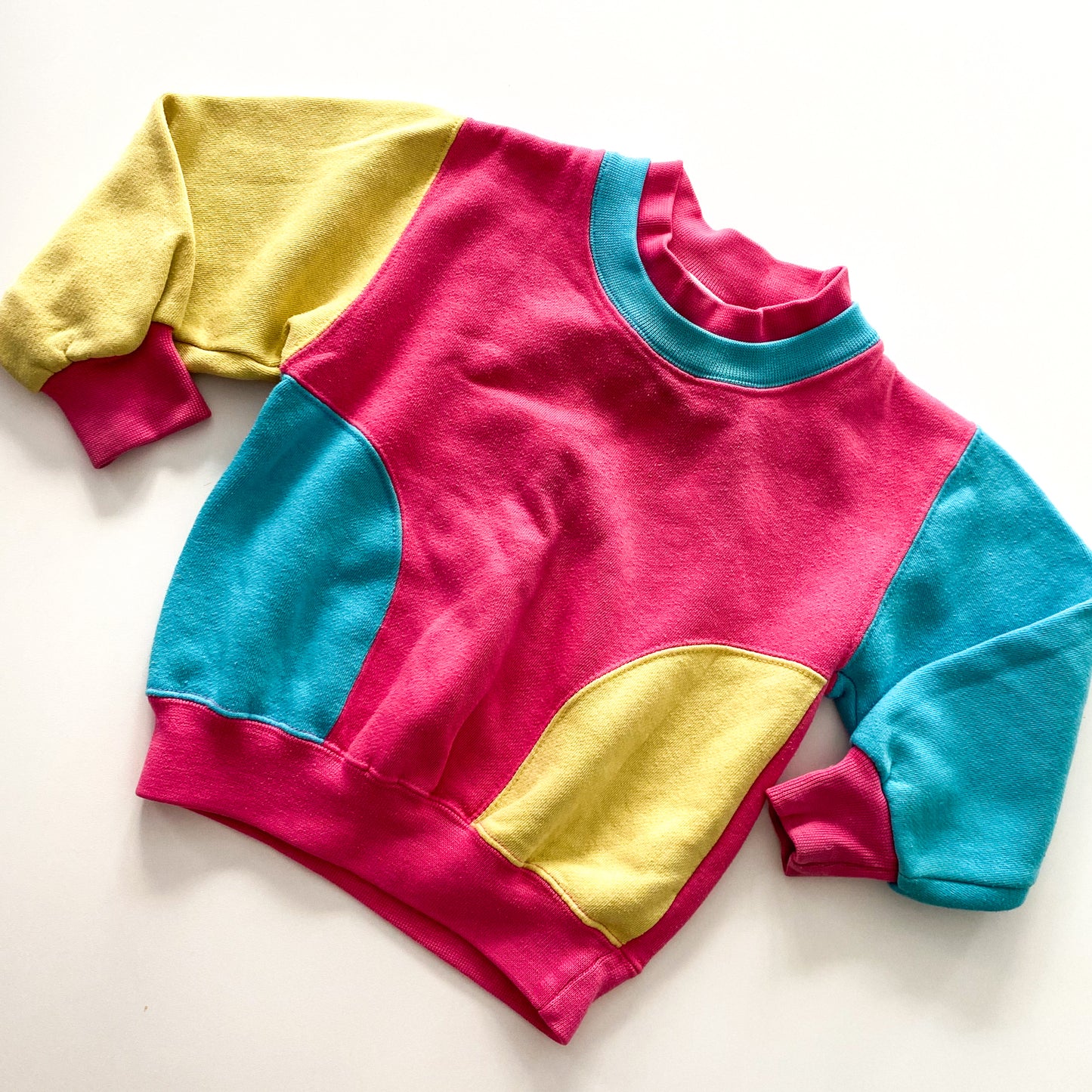 Vintage Colour Block Jumper - Size 2