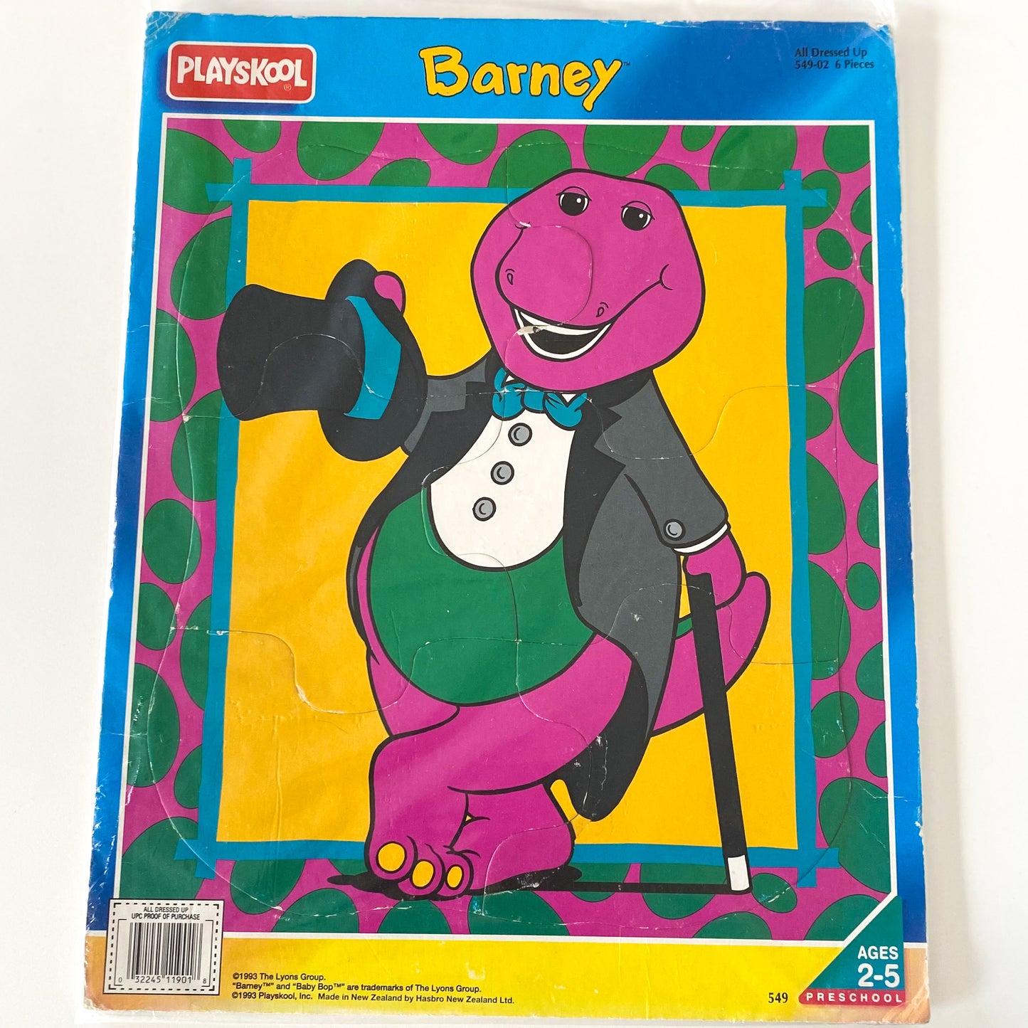 Vintage Barney Tray Puzzle