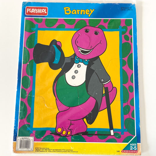 Vintage Barney Tray Puzzle