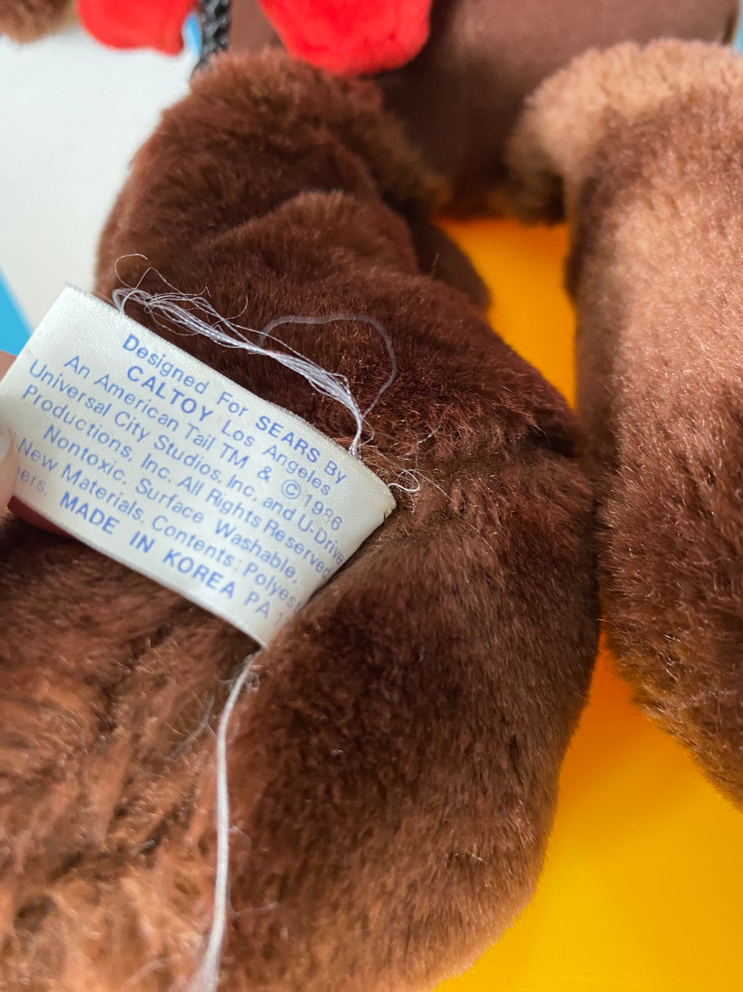 Vintage Fievel Plush