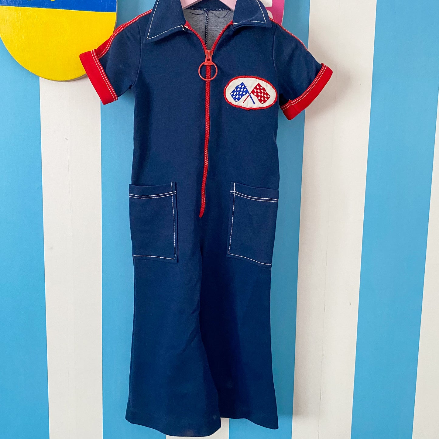 Vintage Flare Boiler Suit - Size 2-3Y