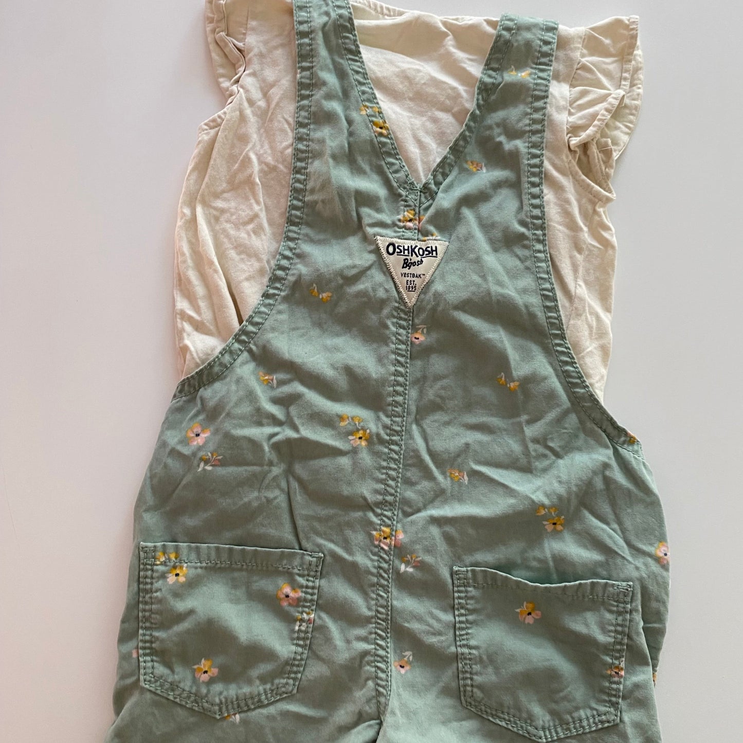 Oshkosh Shortalls & Top - Size 3