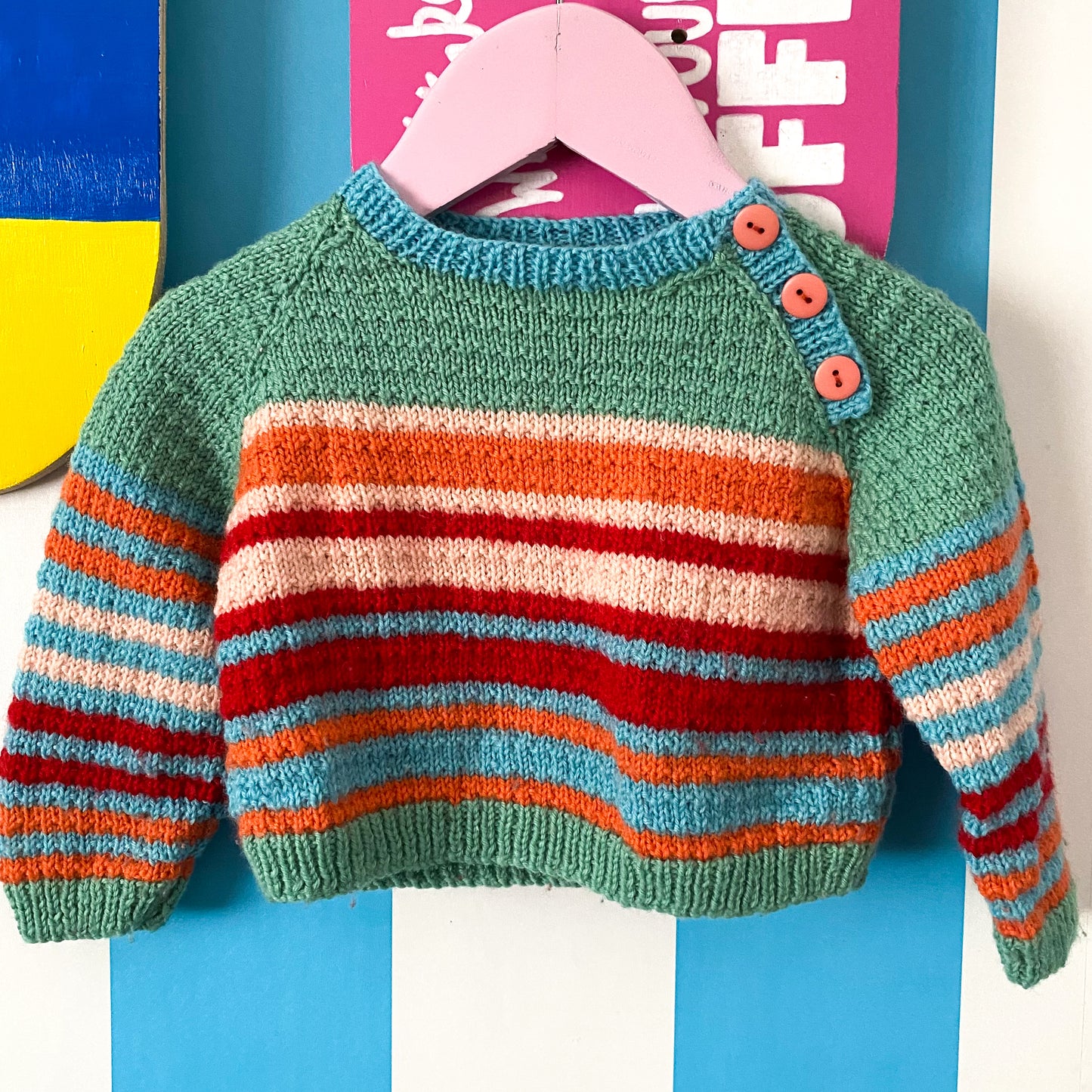Handmade Knit Jumper - Size 6-12M