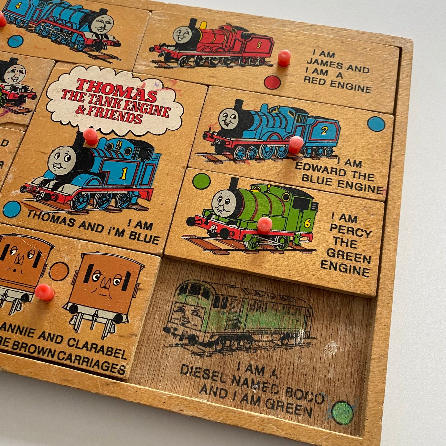 Vintage Thomas The Tank Engine Wooden Puzzle