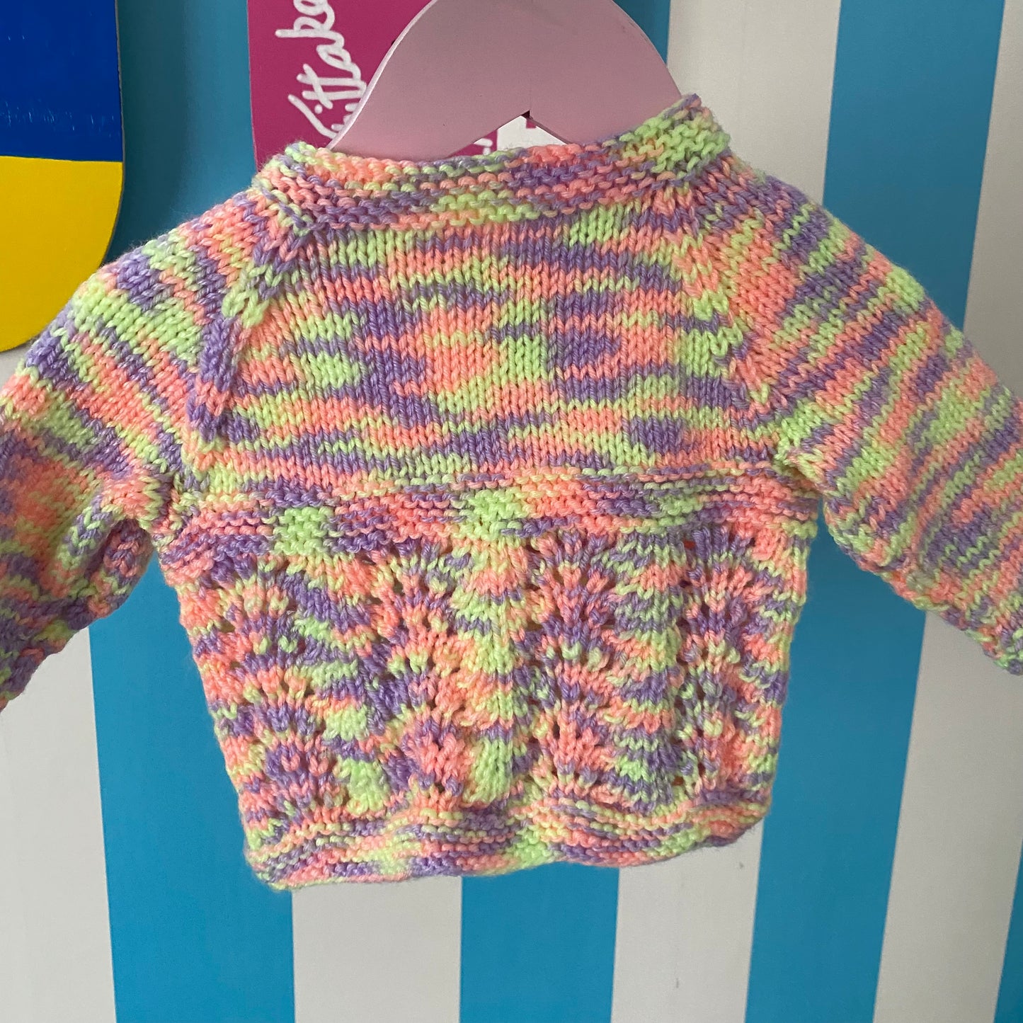 Handmade Knit Cardigan - Size 6M