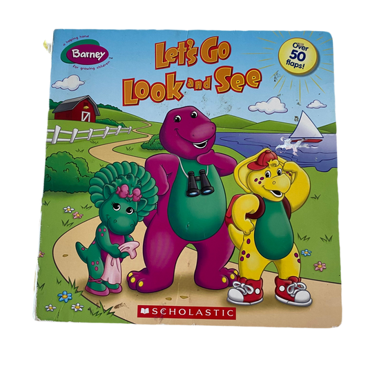 Barney Let’s Go Look & See Lift The Flap Book
