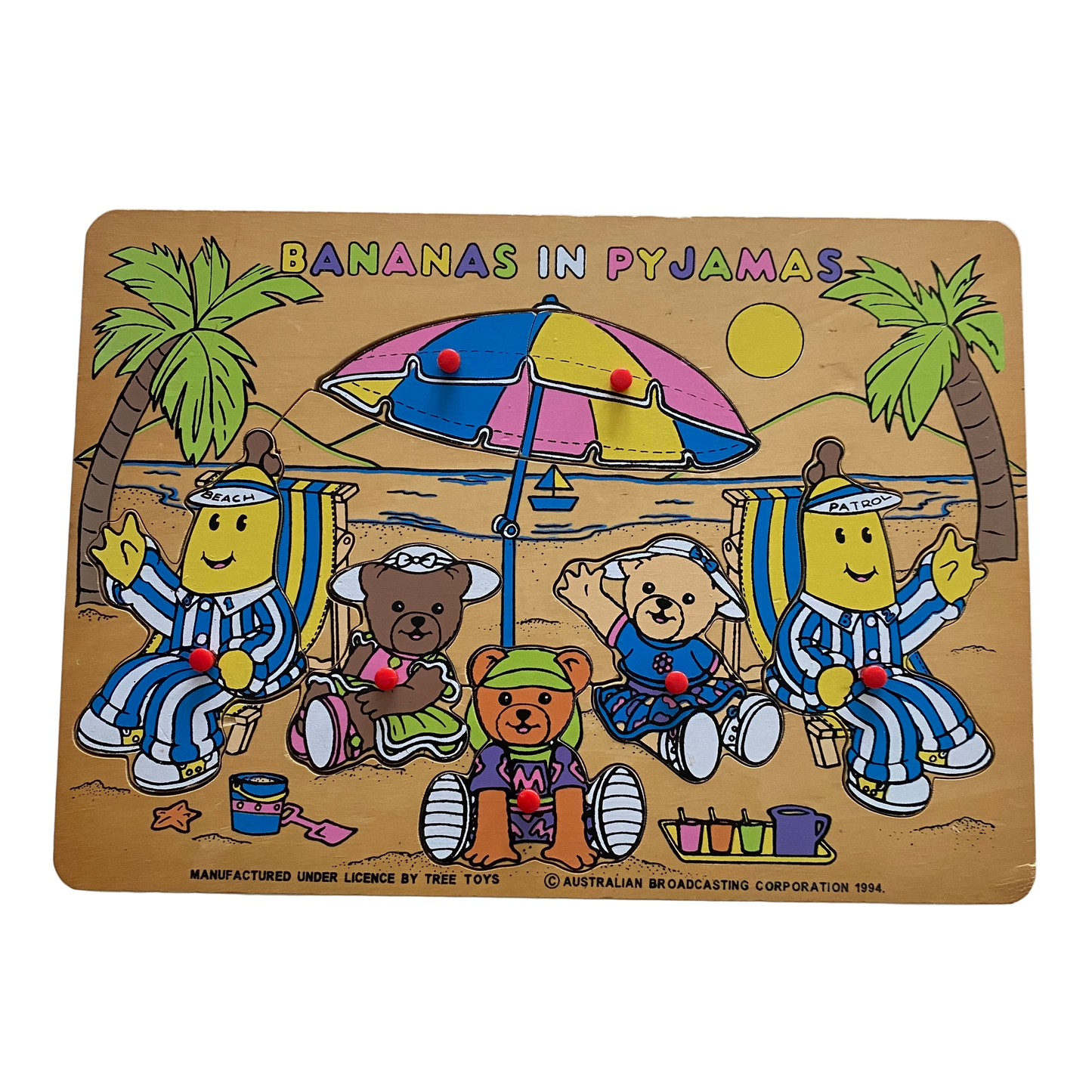 Bananas In Pyjamas 1994 Wooden Puzzle