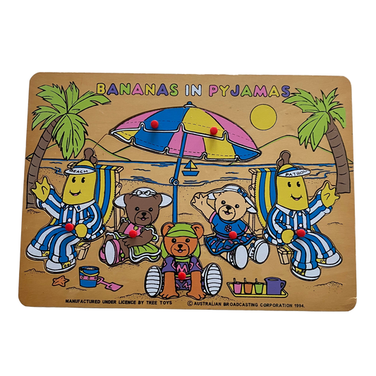 Bananas In Pyjamas 1994 Wooden Puzzle