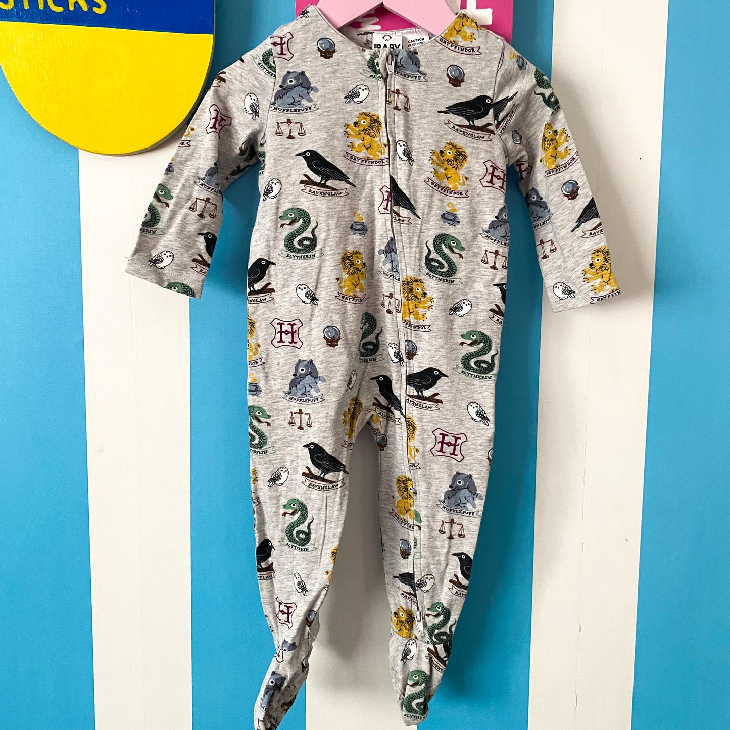 Harry Potter Cotton On Baby Footed Suit - Size 6-12M
