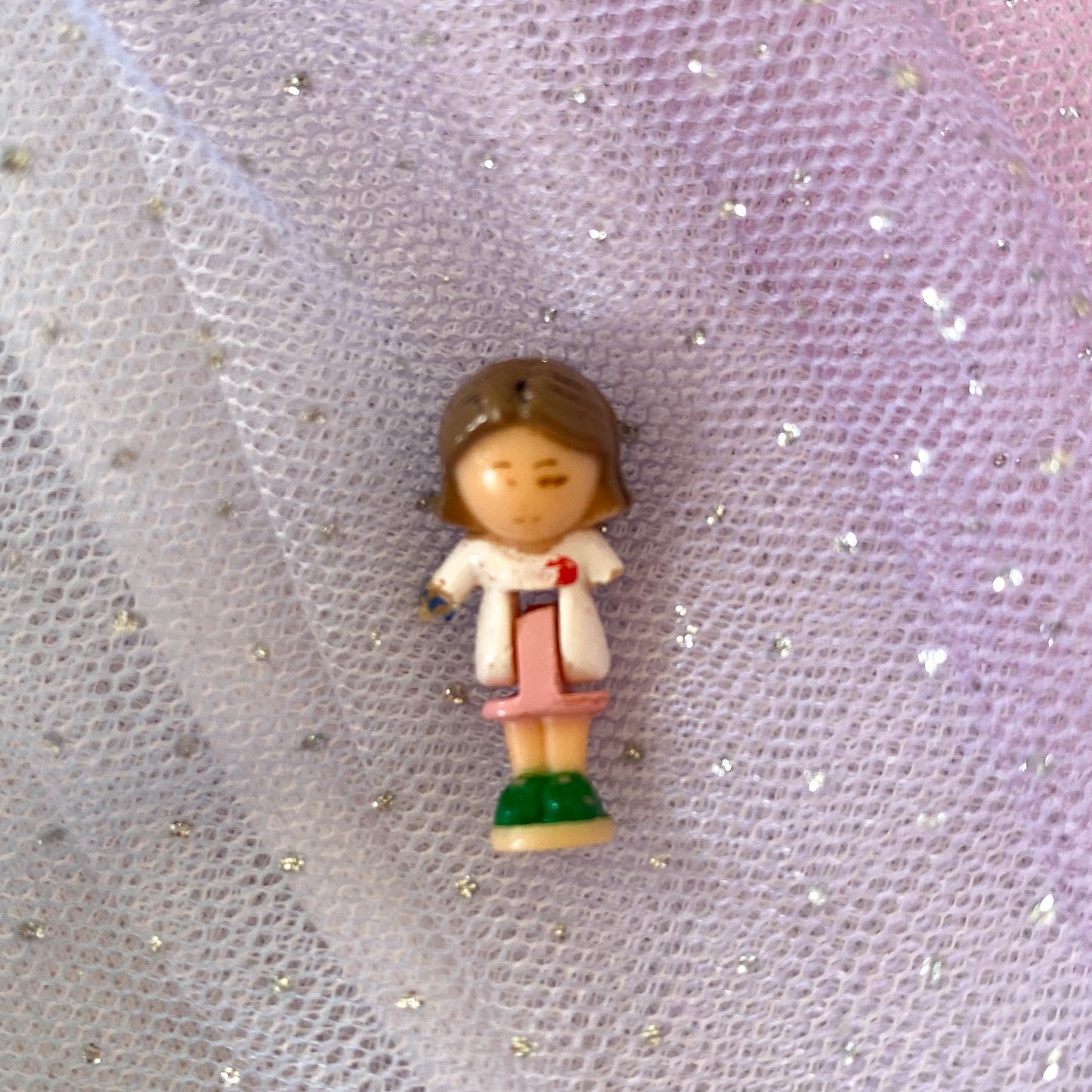 Vintage Polly Pocket 1990 Hair Salon Doll