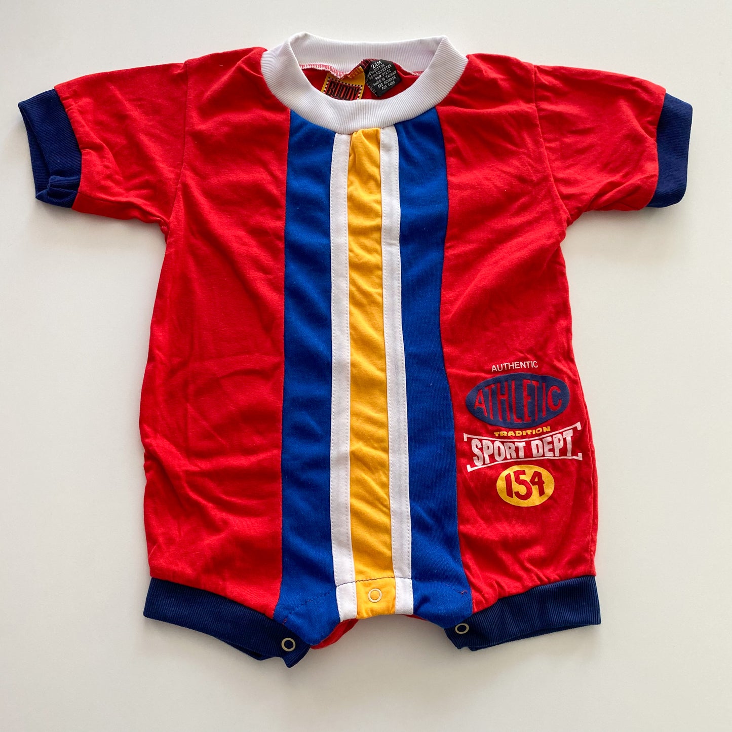Vintage Buddy Boys Romper - Size 24M