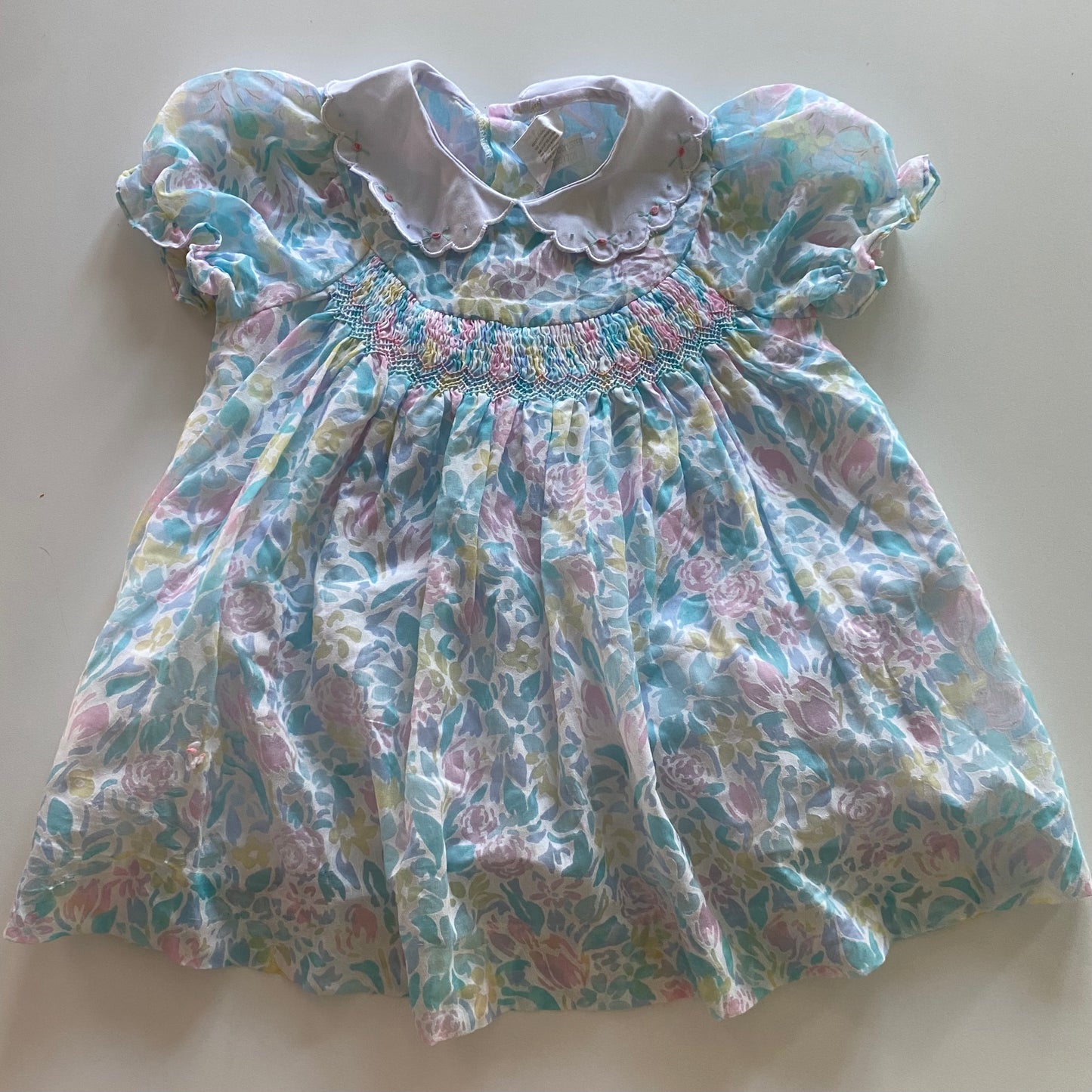 Vintage Smocked Dress - Size 1