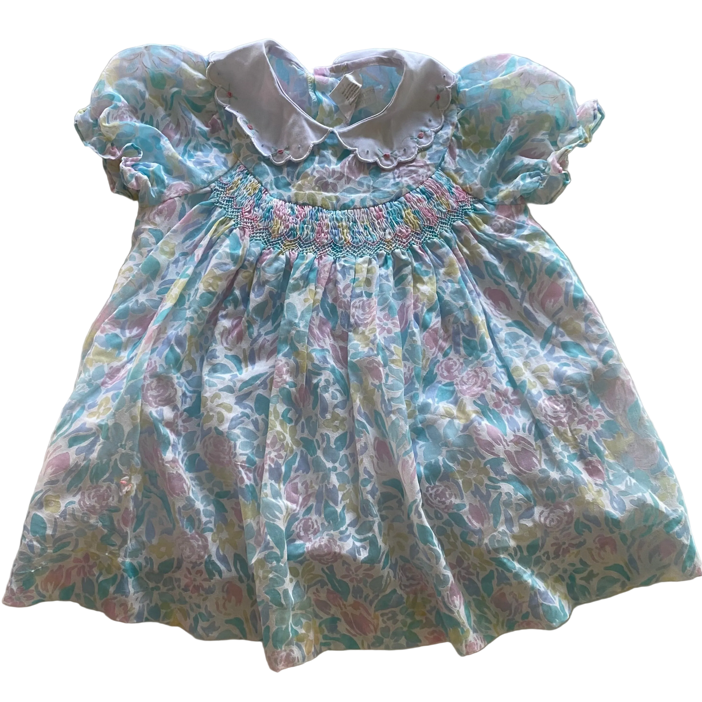 Vintage Smocked Dress - Size 1