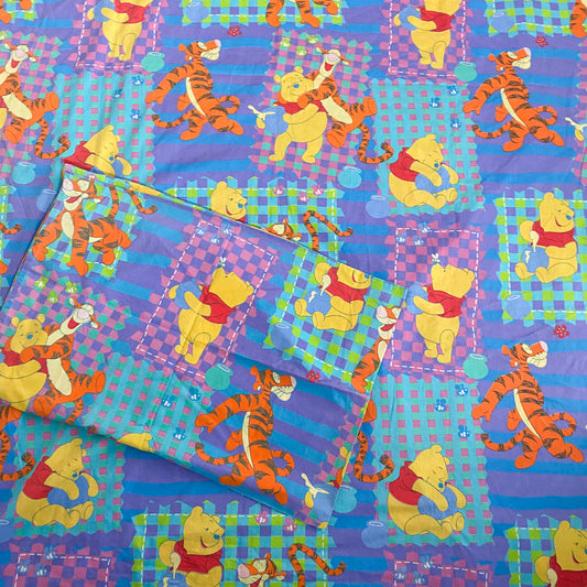Vintage Disney Winnie The Pooh Single Duvet & Pillowcase