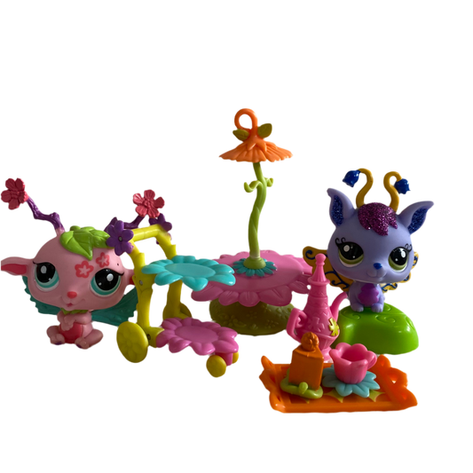 Littlest Pet Shop Glistening Garden Spellbound Celebration #2676 #2677
