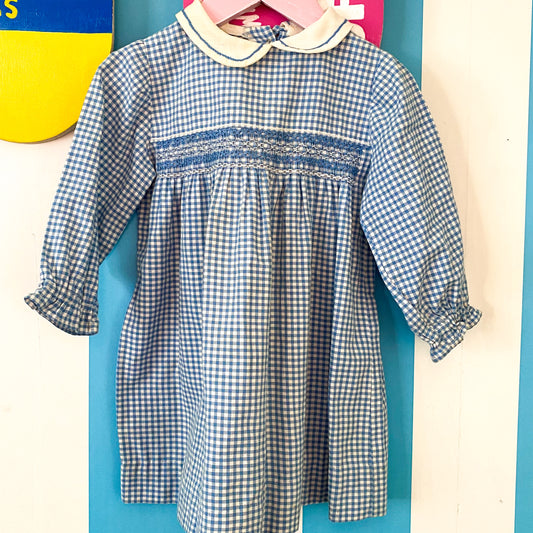 Vintage Smocked Dress - Size 1