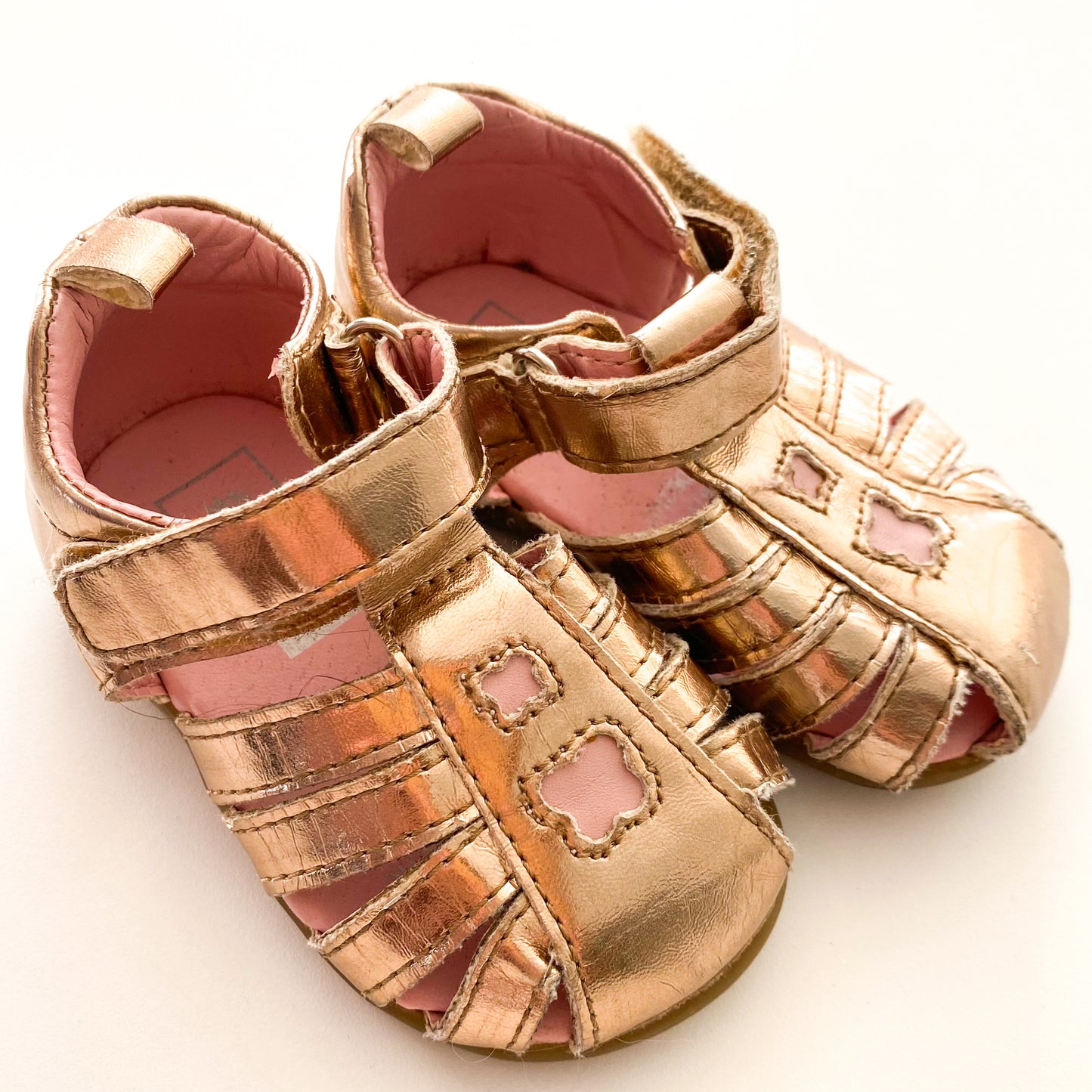 Gold Sandals - Size 3