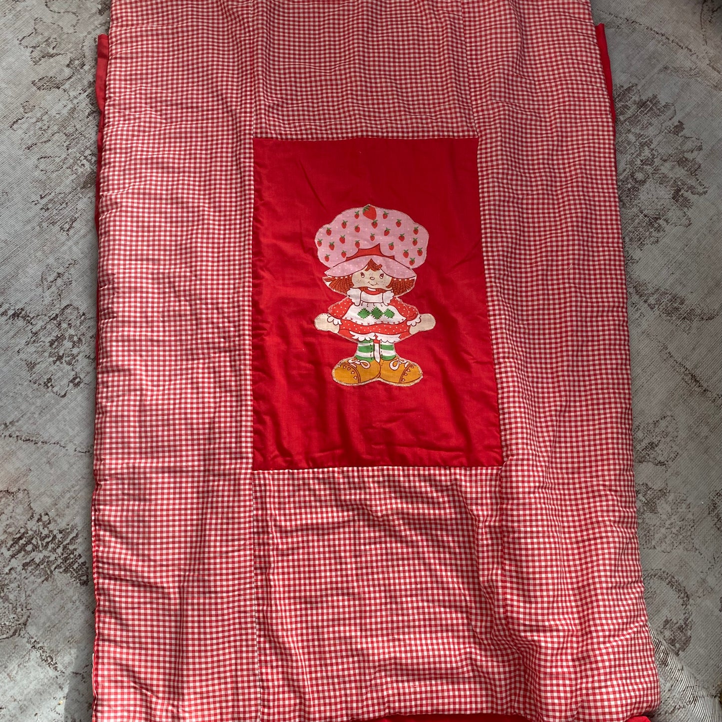 Vintage Strawberry Shortcake Cot Duvet