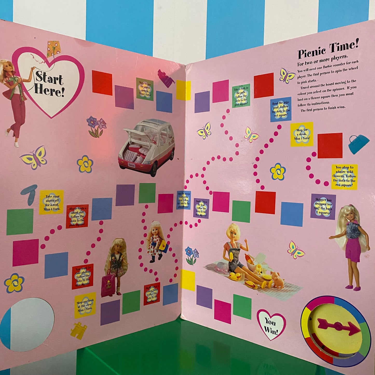 Vintage Barbie Big Games Board Book