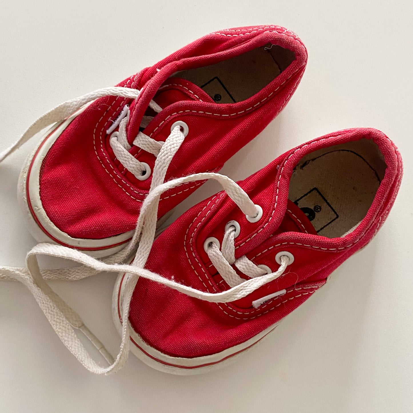 Red Vans Sneakers - Size 5