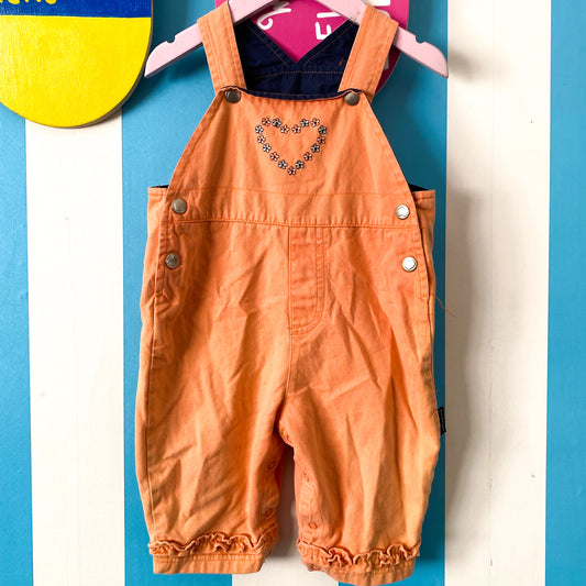 Y2K Ricochet Overalls - Size 12M