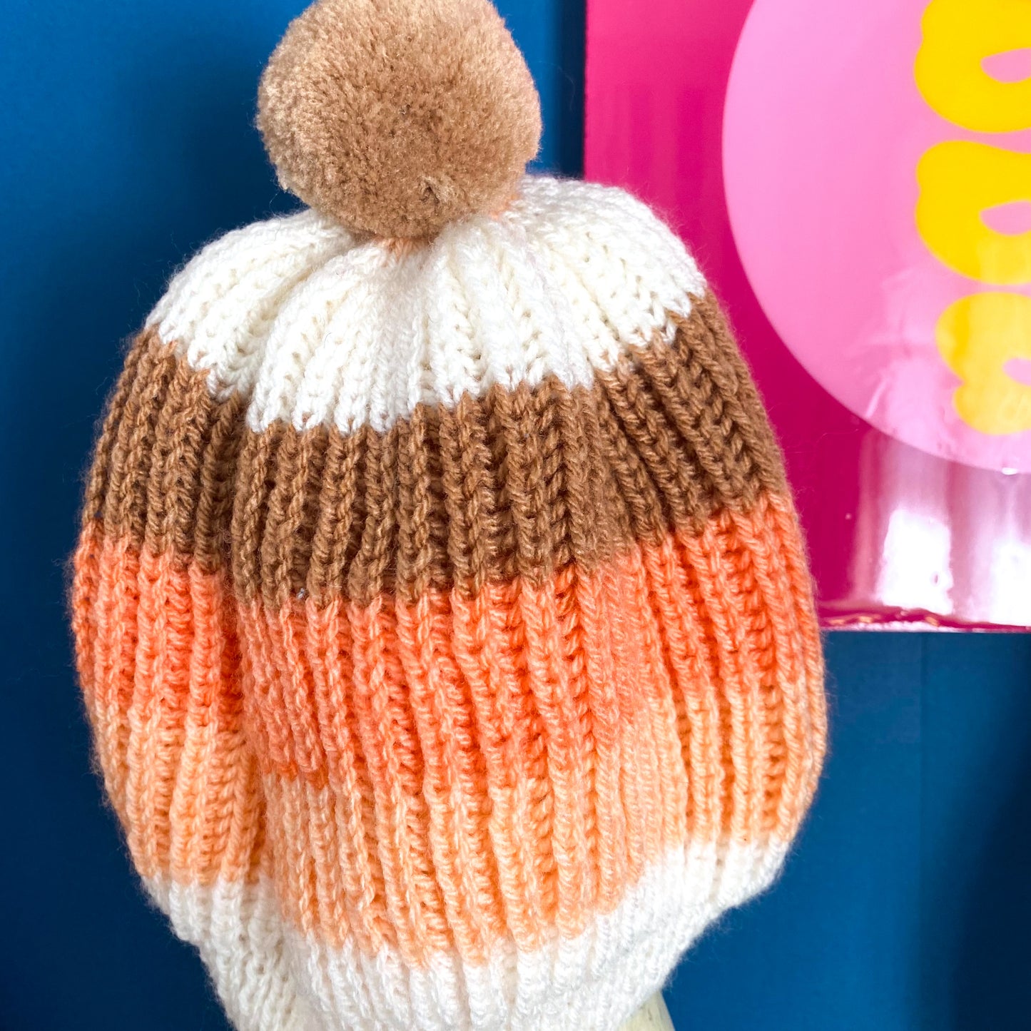 Handmade Knit Beanie - Size Toddler/Child