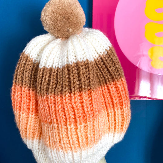 Handmade Knit Beanie - Size Toddler/Child