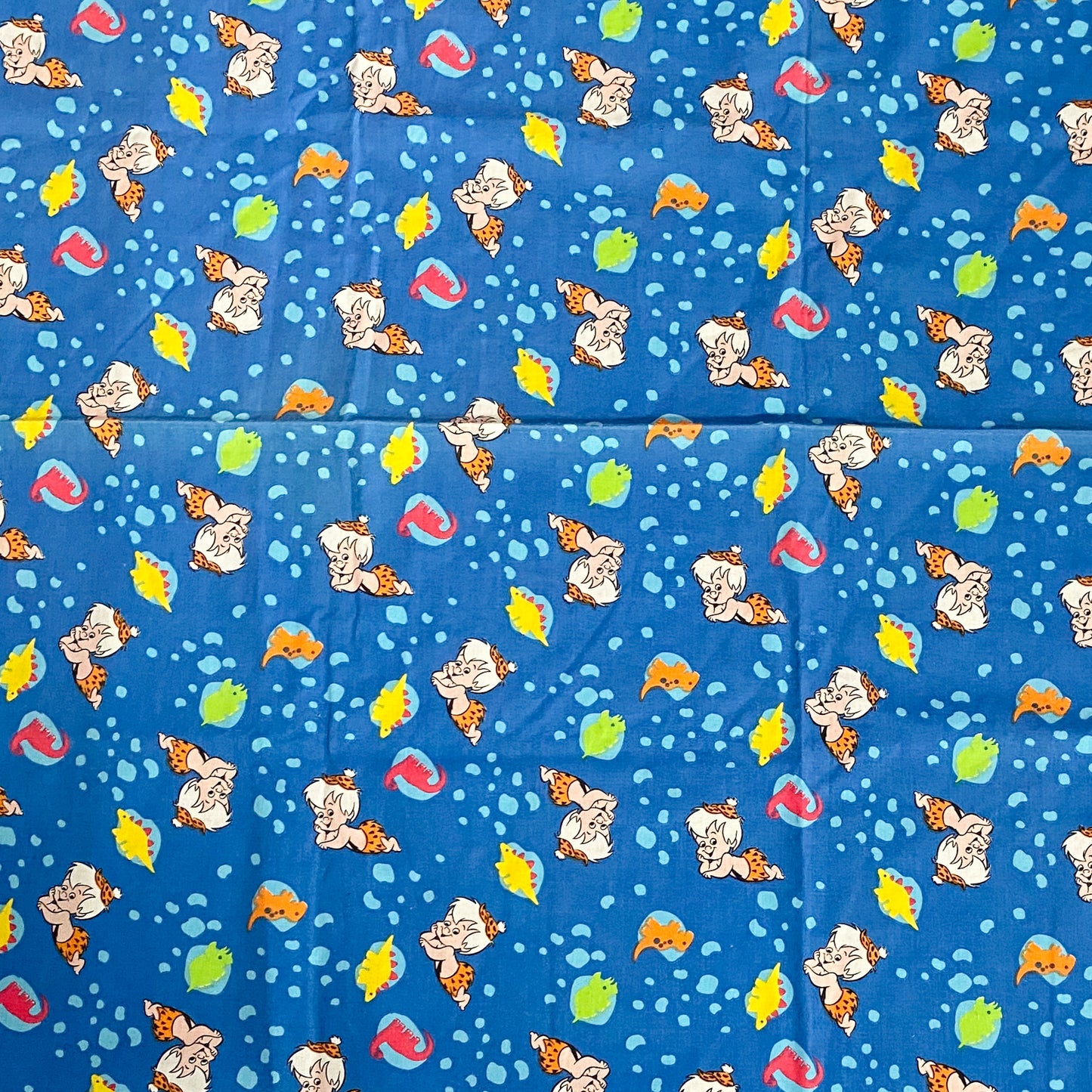 Vintage Flintstones Cot Flat Sheet