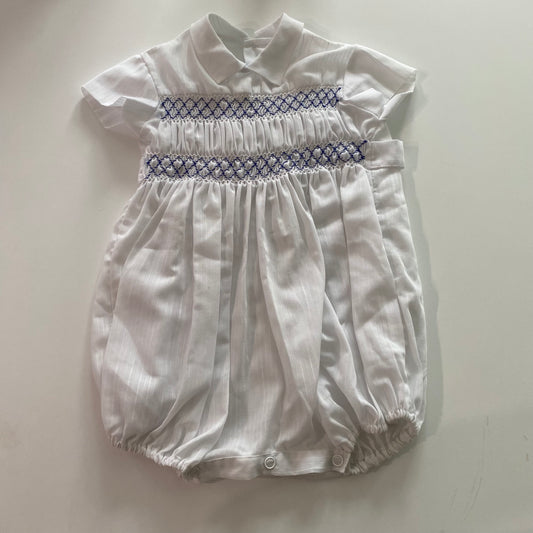Vintage Smocked Romper - Size 6M