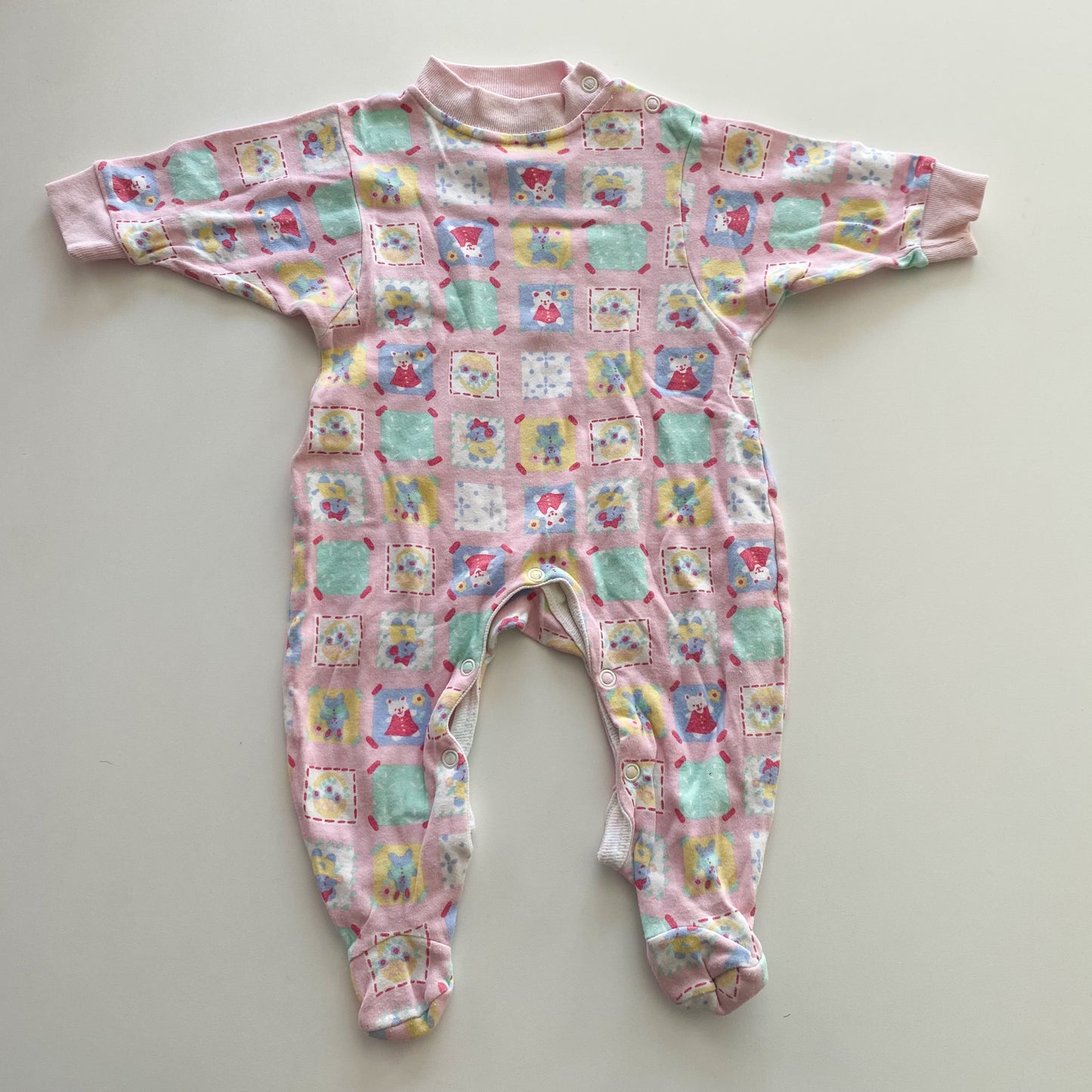 Vintage Ladybird Footed Suit - Size 0-3M