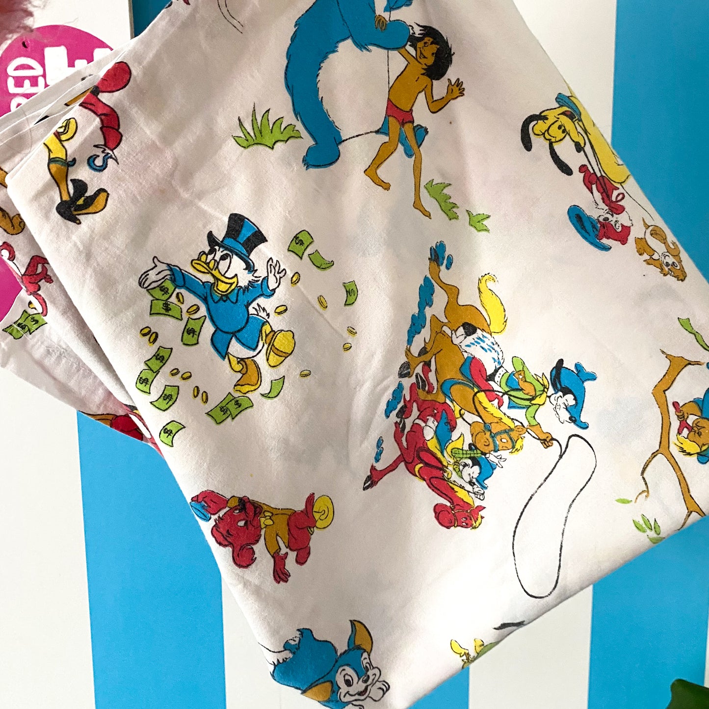 Vintage Disney Single Flat Sheet