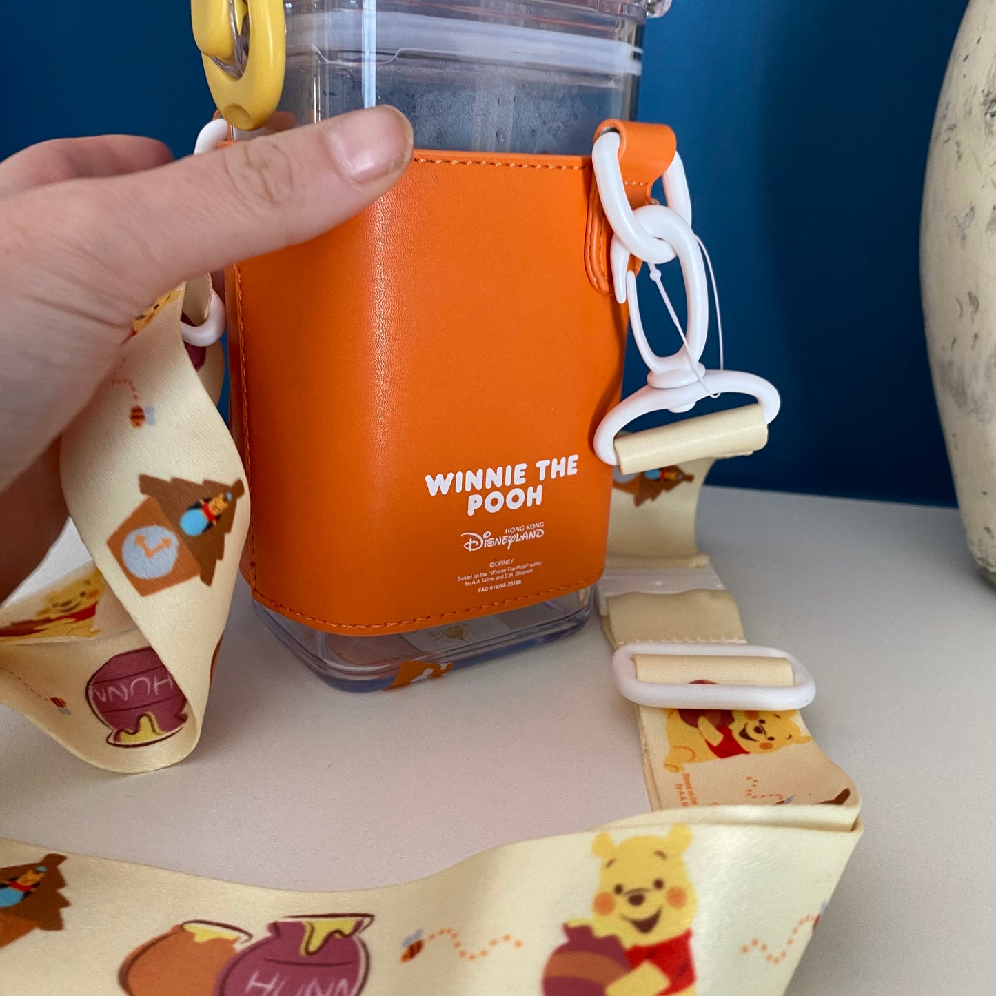 Disneyland Hong Kong Winnie The Pooh Lanyard Drink Bottle
