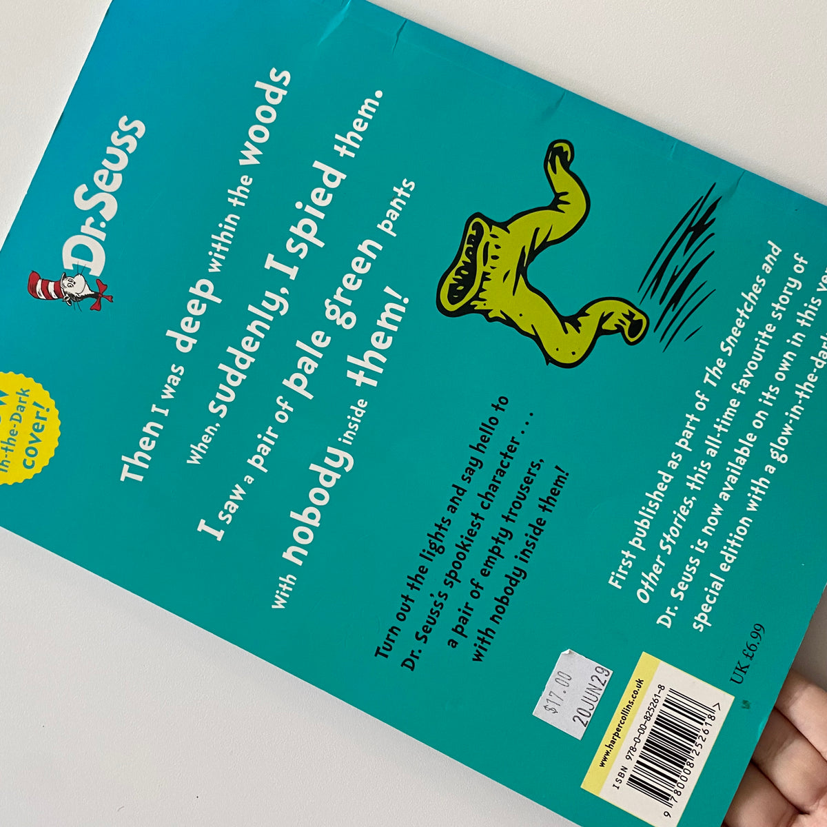 Dr Seuss What Was I Scared Of? Glow In The Dark Cover Book