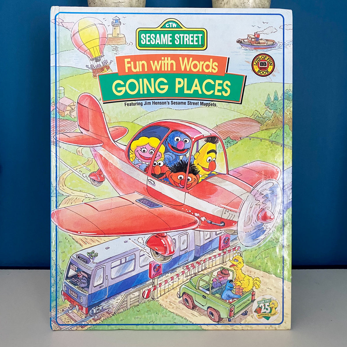 Vintage Sesame Street Fun With Words Going Places Book