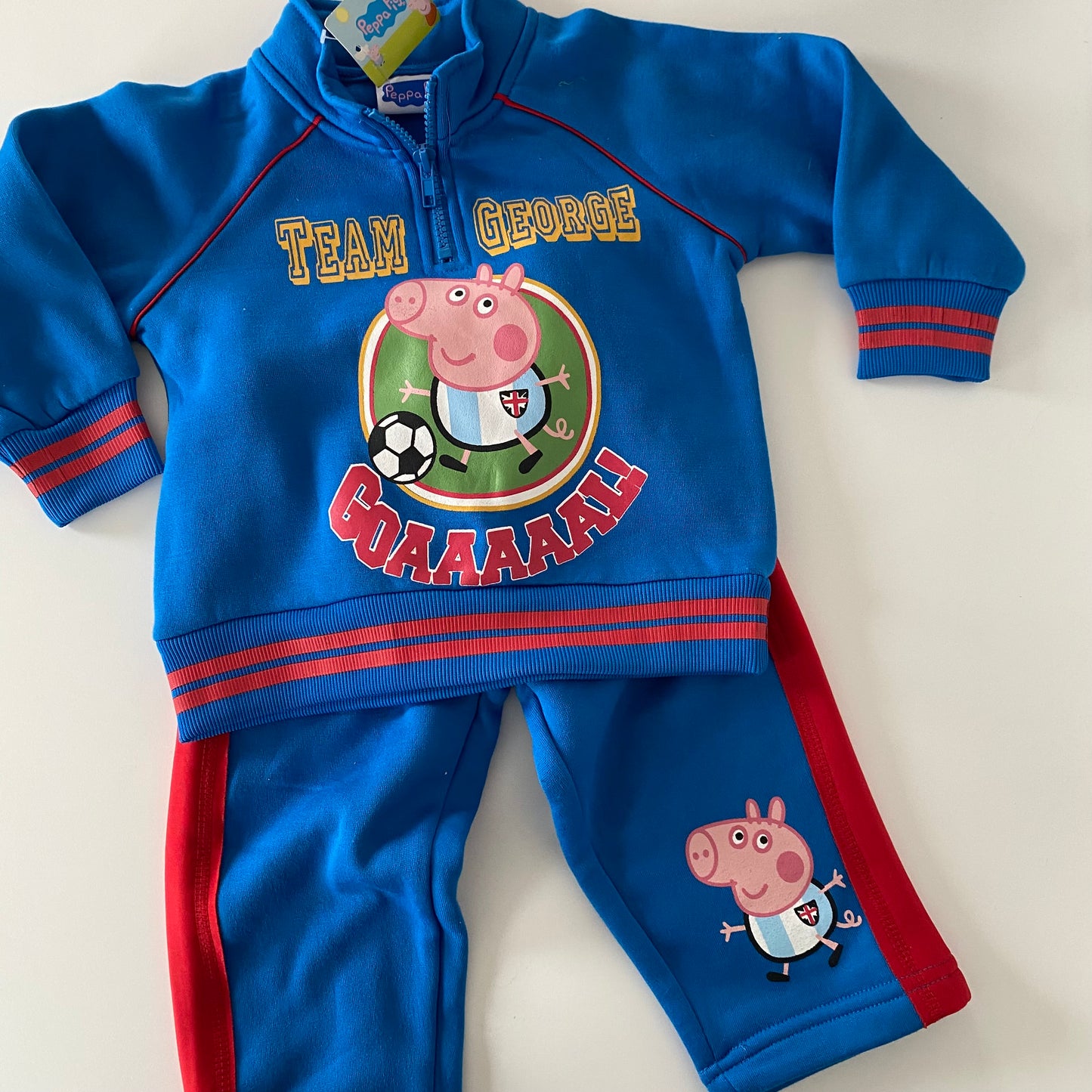 Peppa Pig George Tracksuit - Size 1 (NEW)
