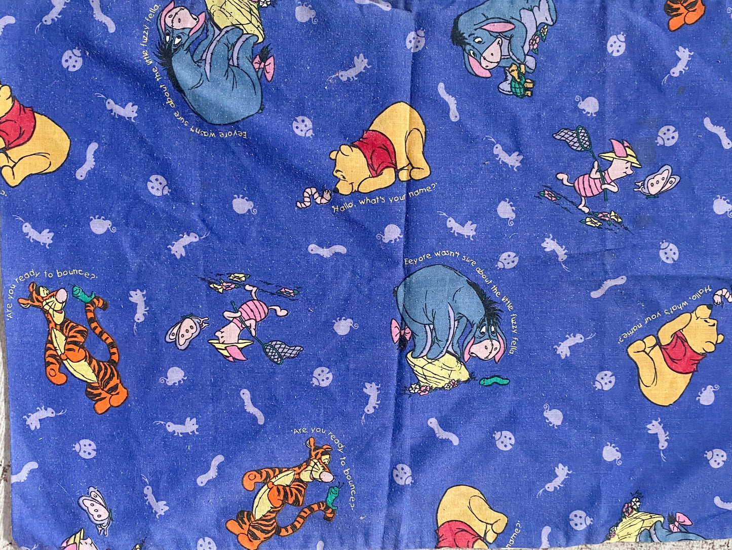 Vintage Disney Winnie The Pooh Pillowcase