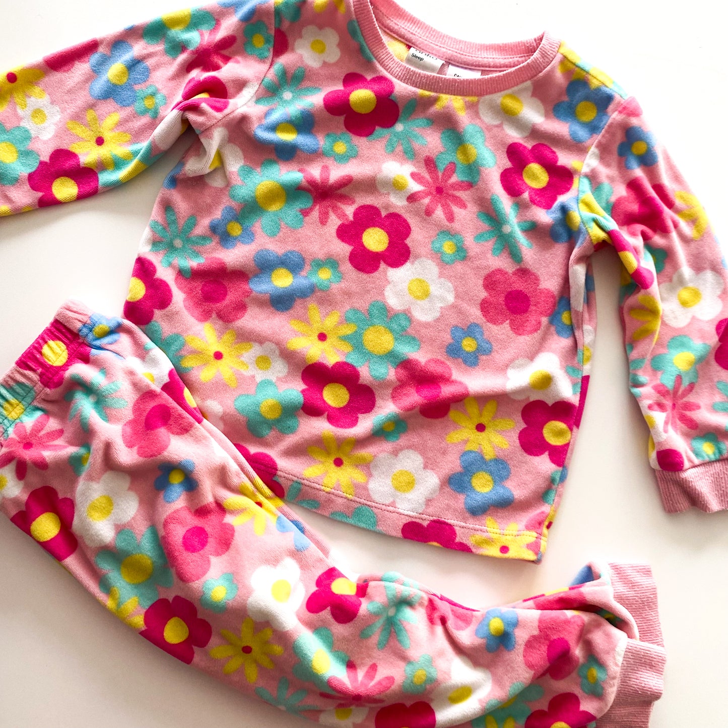 Anko Floral Fleece Pyjamas - Size 3