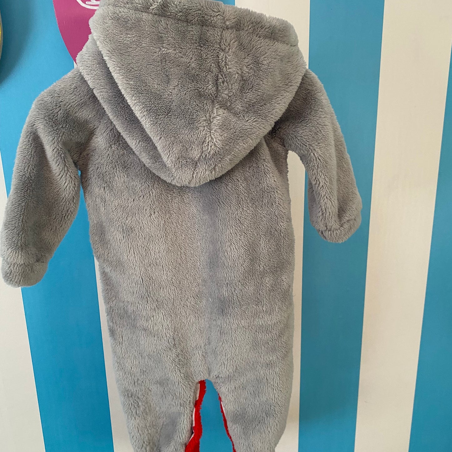 Sesame Street Elmo Footed Fleece Suit - Size 6-12M