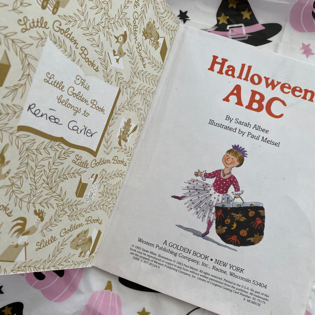 Vintage Halloween ABC Little Golden Book