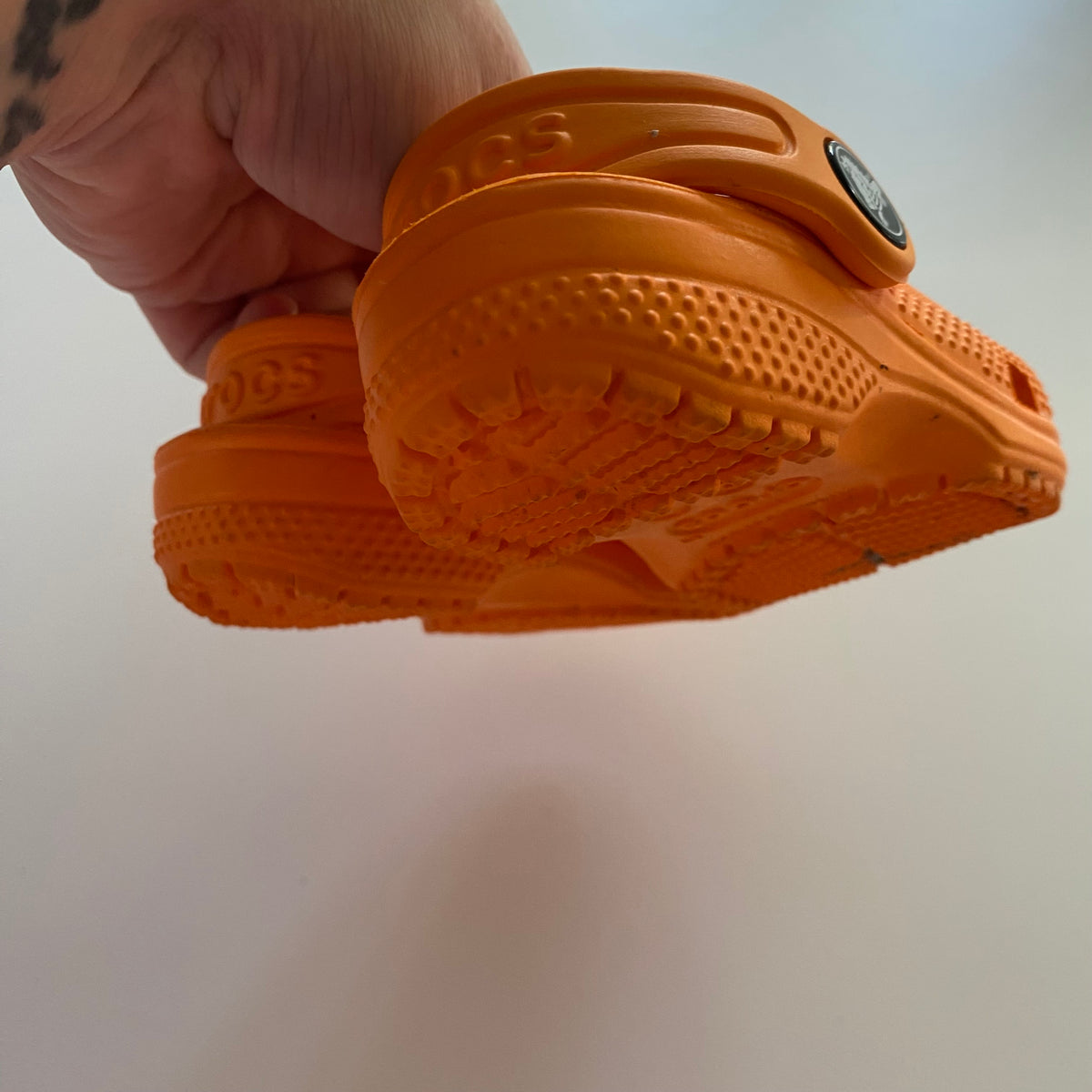 Orange Crocs - Size 4