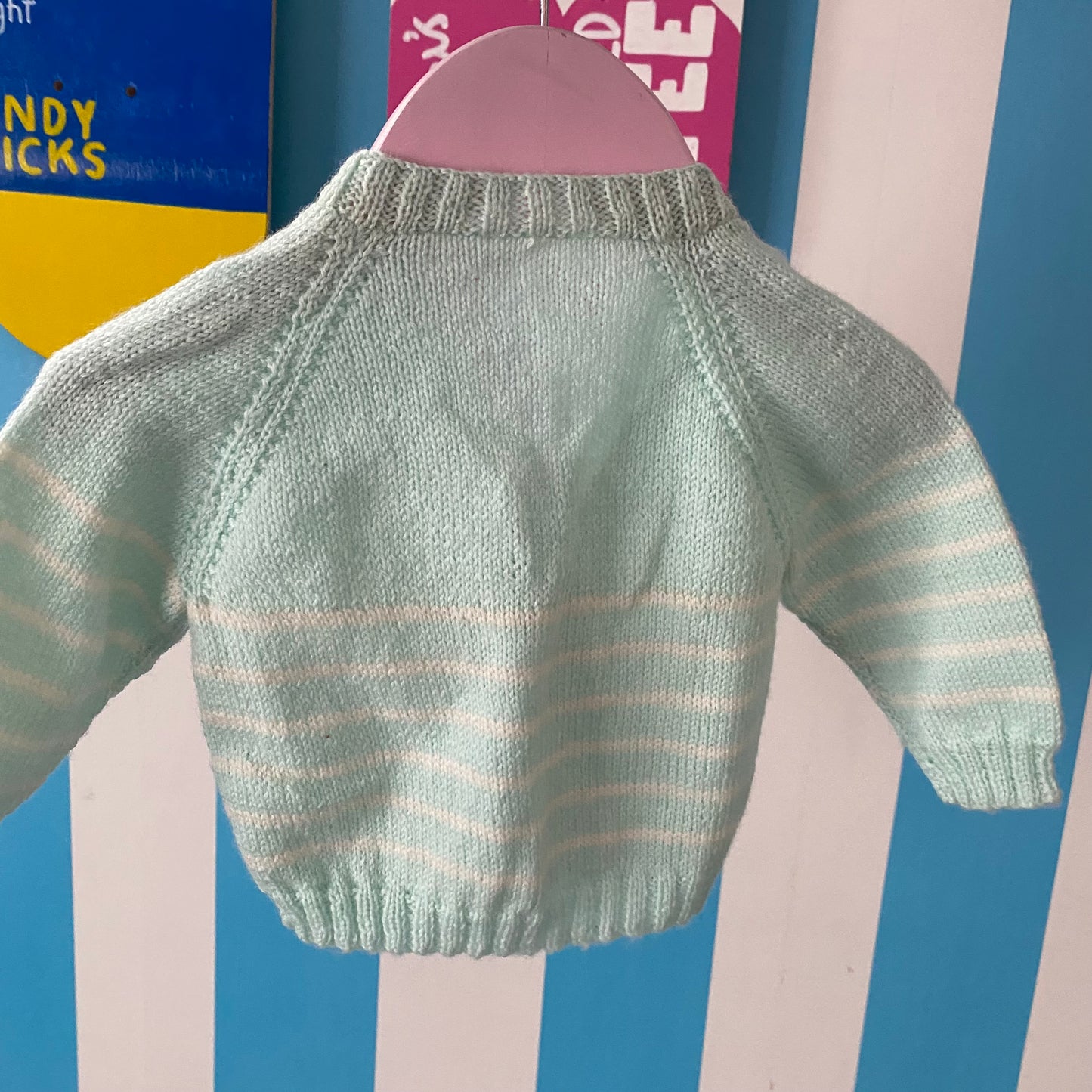 Handmade Knit Cardigan - Size 6M