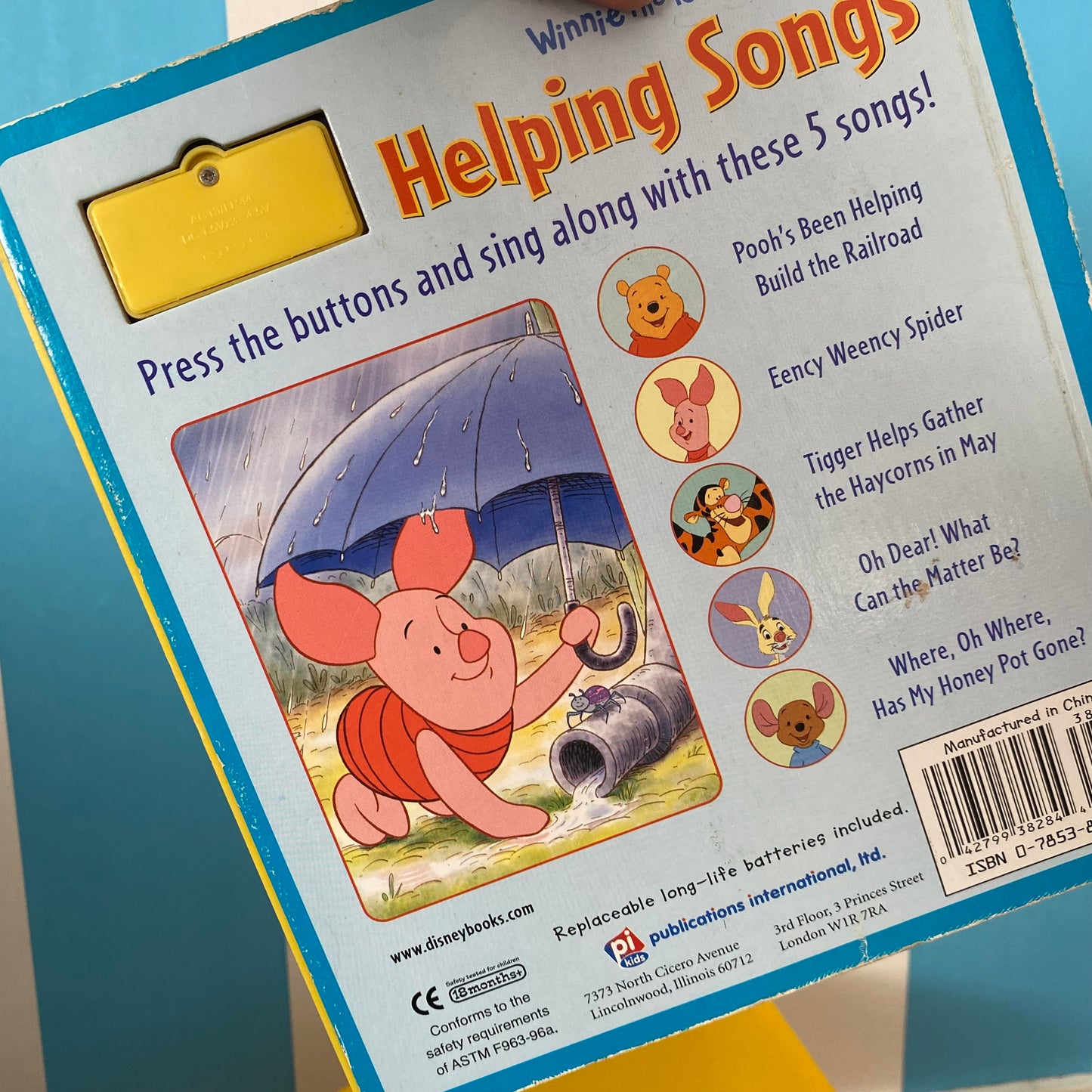Disney Winnie The Pooh Helping Hands Sound Book